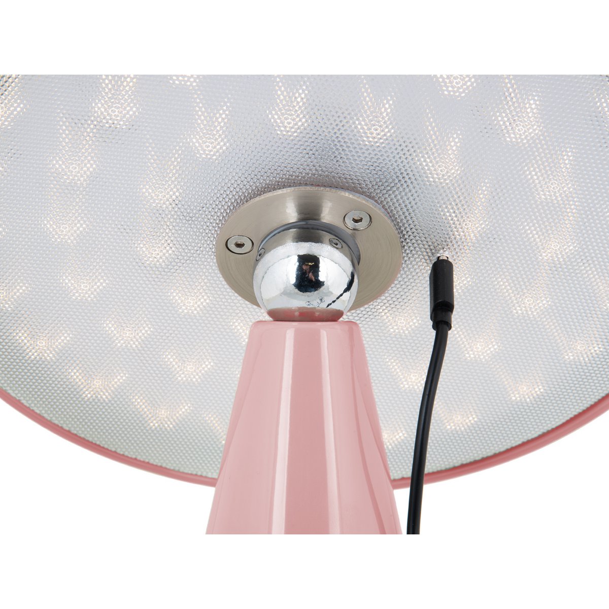 Tafellamp roze 26x23 cm melamine