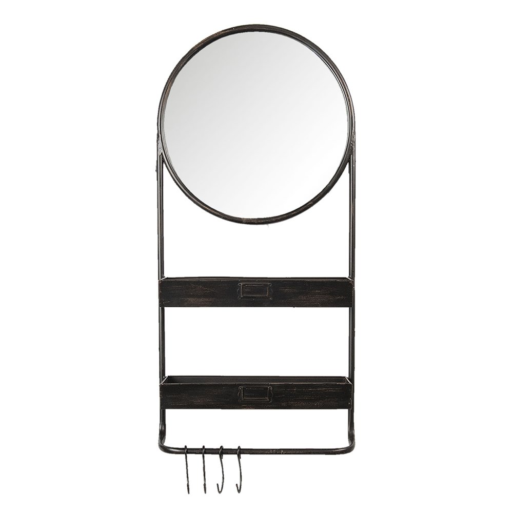 Mirror 38x89 cm Black Iron Large Mirror