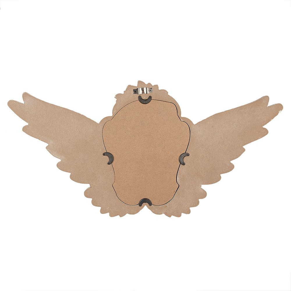 Wandspiegel 70x35 cm beige MDF