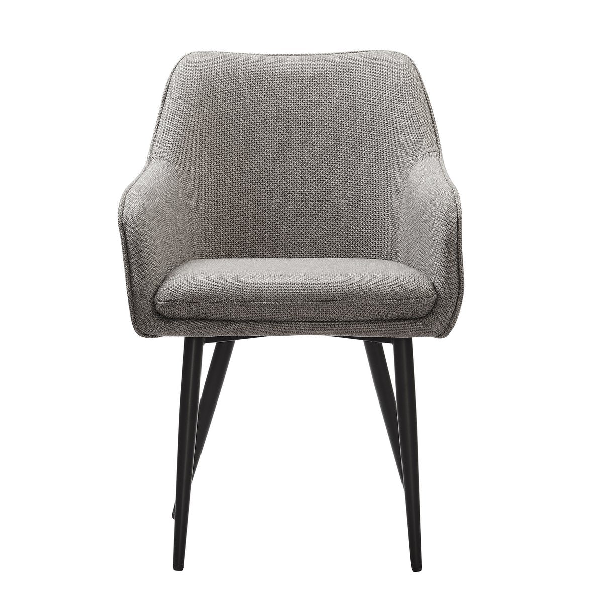 Eetkamerstoel structuurstof taupe 61x60x85 cm