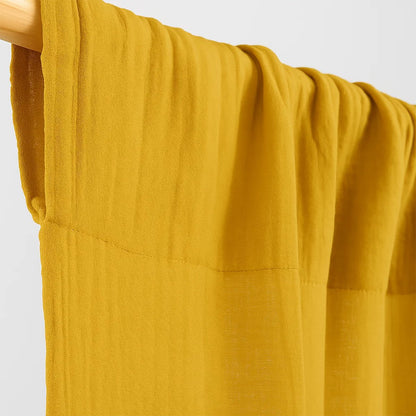 Gaasgordijnen 65x260 cm organisch katoen beige