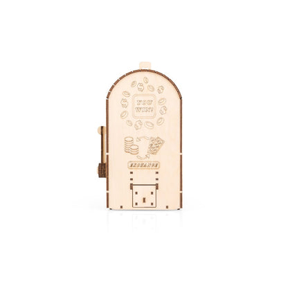 Eco Wood Art (EWA) DIY 3D Mechanische Houten Puzzel, One-Armed Bandit, 4585, 25,3x11,7x13,6