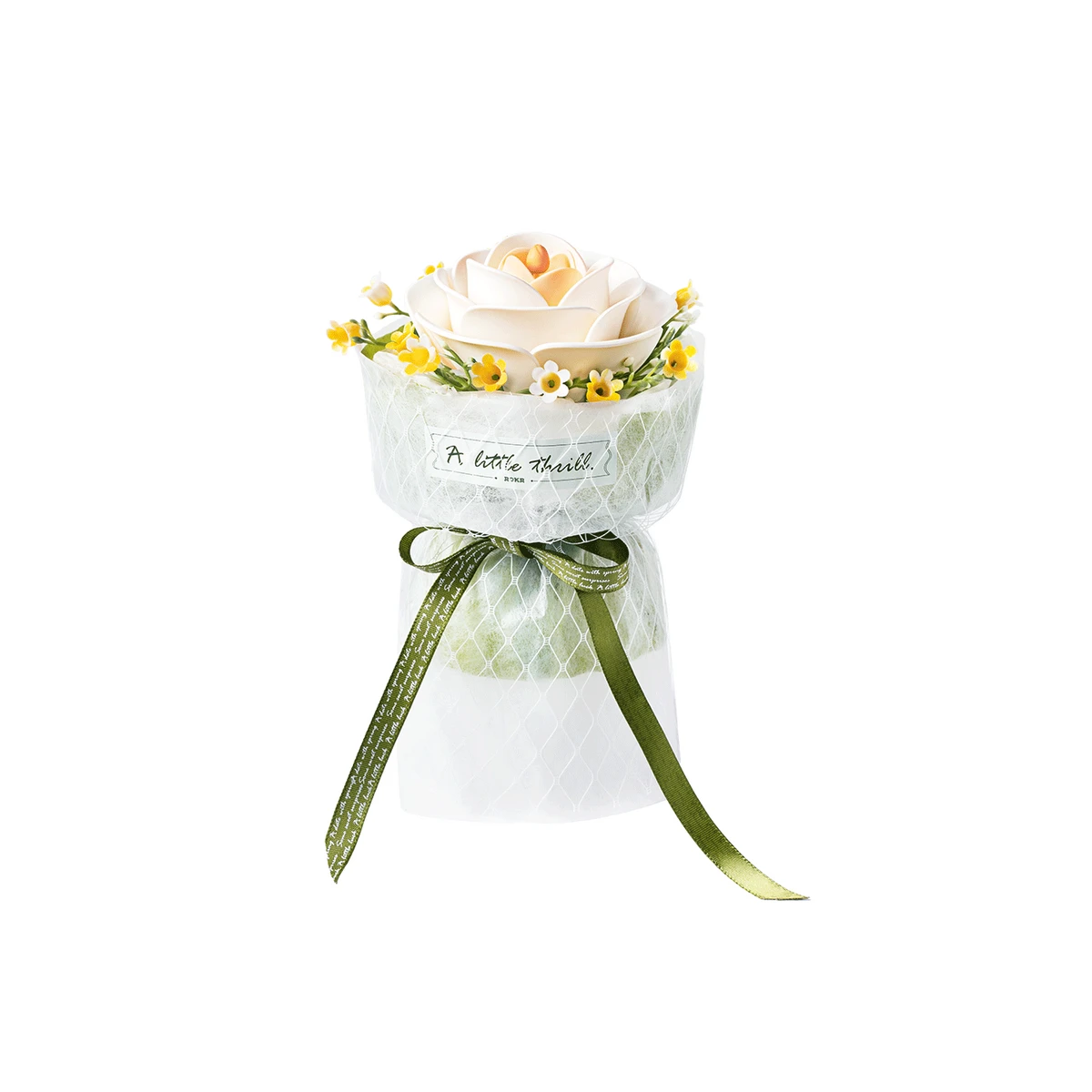 Robotime 3D puzzel White Camellia 13x13x18 cm kunststof