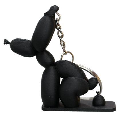 Sleutelhanger ballon hond poepend PLA
