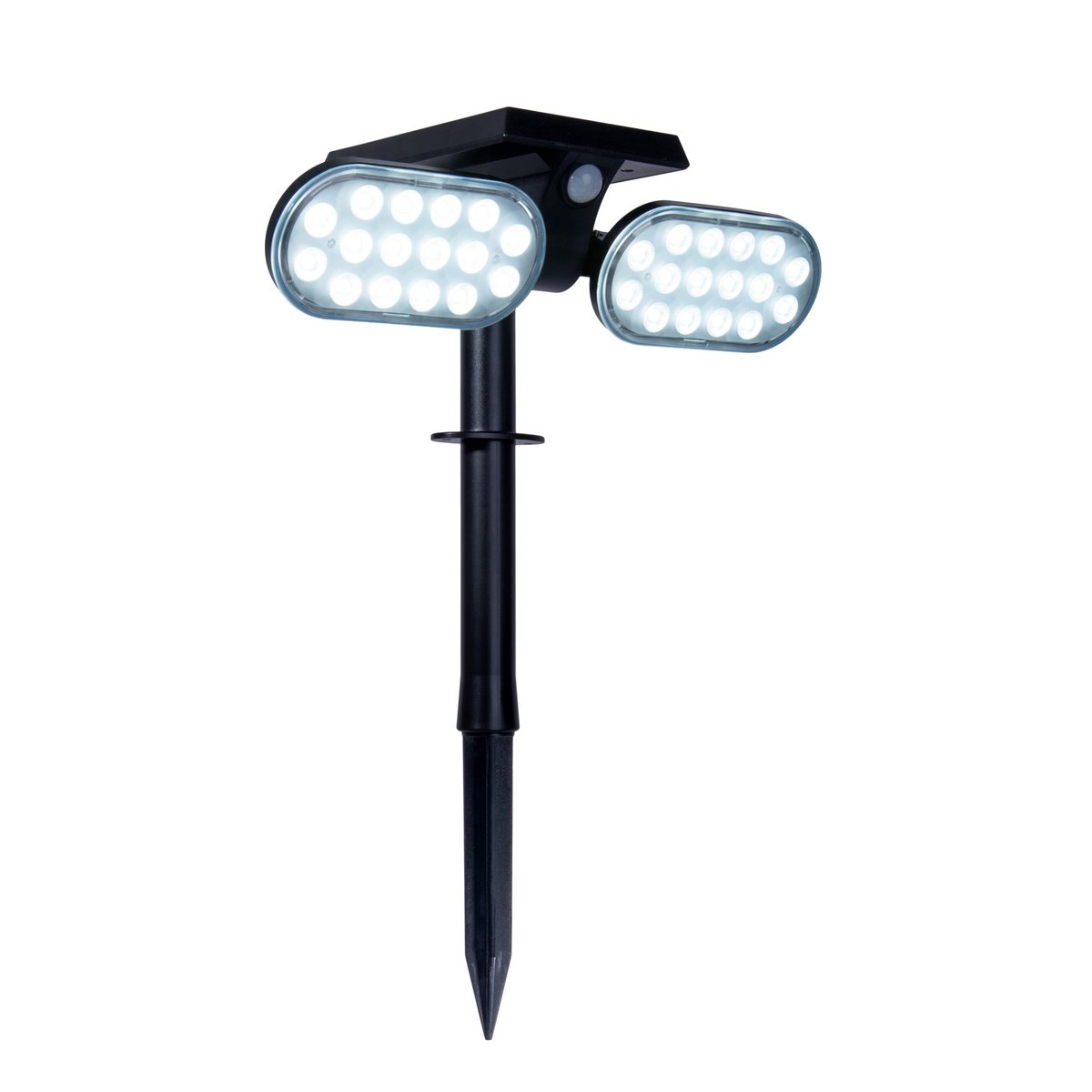Paco LED Zonne Spotlight Buiten Zwart Plastic 31,9 cm