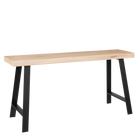 Bankje vurenhout lichtbruin 92x31x46 cm