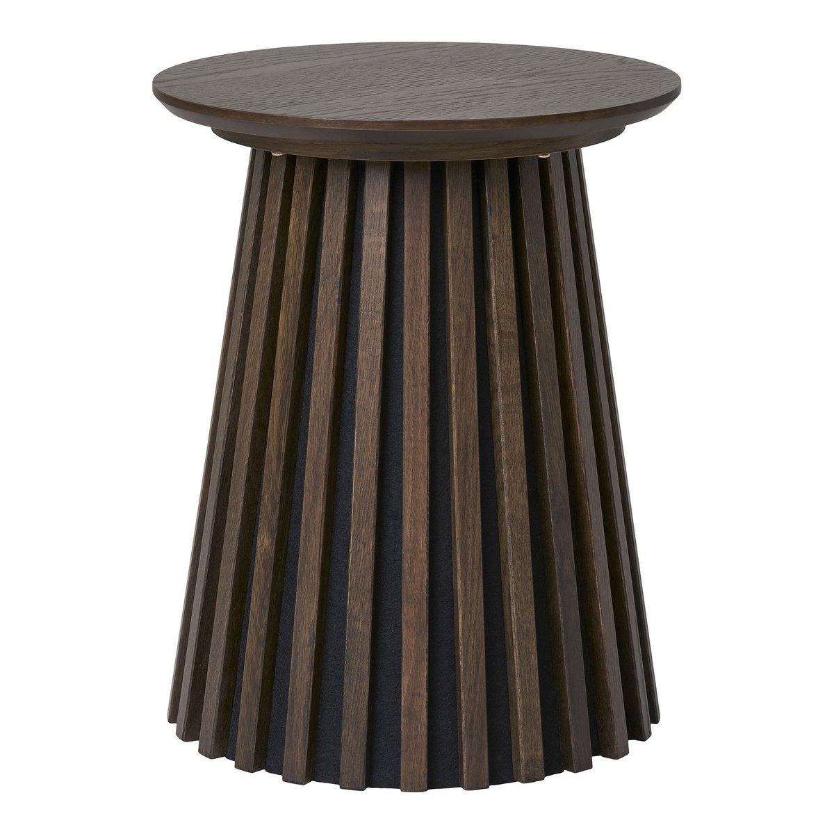 Bijzettafel Osaka ø40x50 cm gerookt eikenfineer zwart
