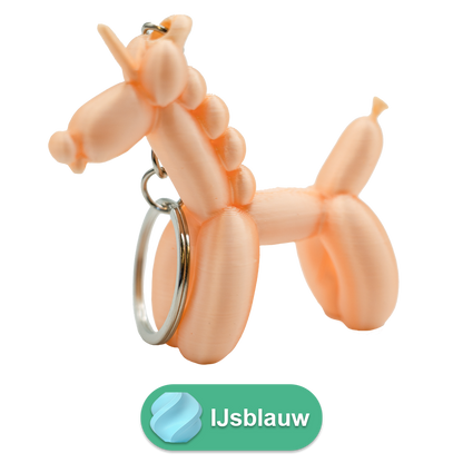 Unicorn Balloon Dog Keychain
