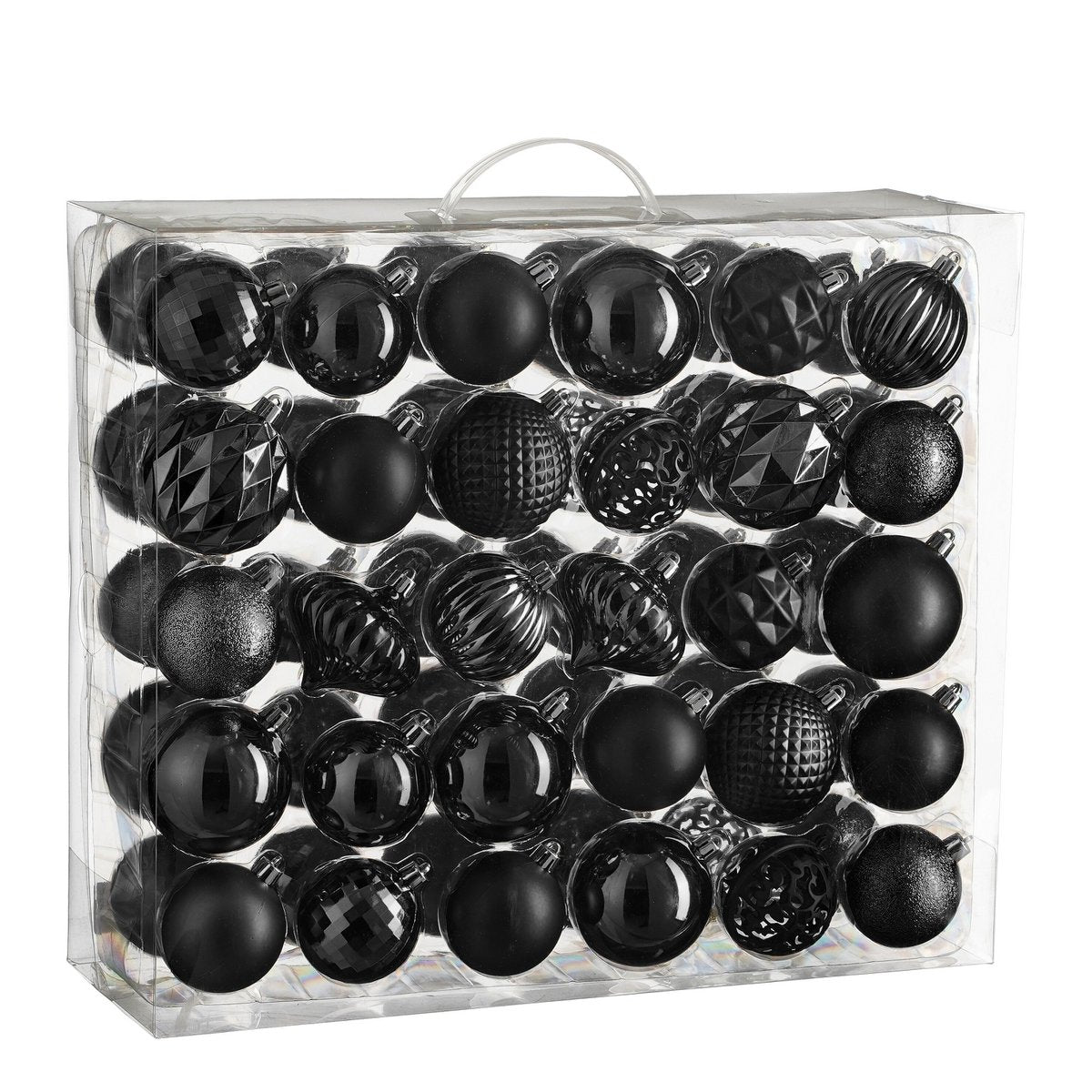 Christmas baubles set Black