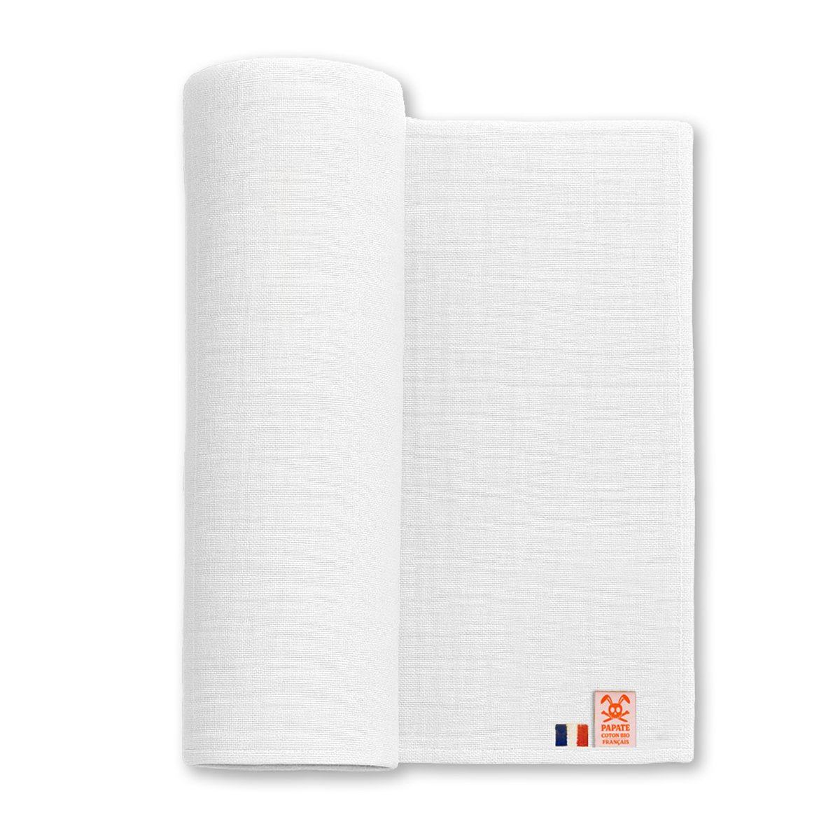 Inbakerdoek 100x100 cm biologisch katoen wit