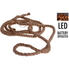 Jute touw met LED 4x 3m warm wit