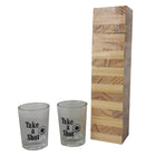 Drinkspel torenspel 15 cm met 4 shotglaasjes