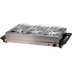 Buffetwarmer 3 bakken 2.5L RVS 300W