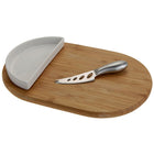 Kaasplank bamboe 30x19.5 cm met bakje en mes