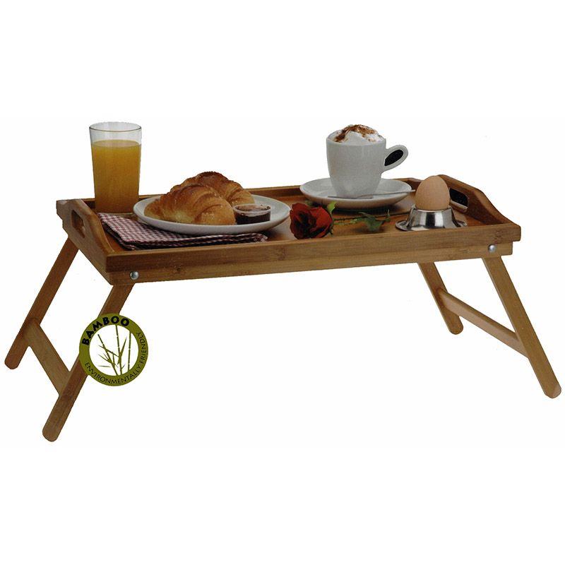 Excellent Houseware Bamboe Dienblad Voor Op Bed - 50X30Cm