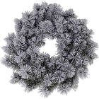 Christmas Wreath - Green With Snow - 40 cm