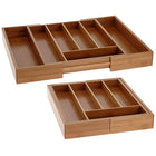 Bestekbak bamboe uitschuifbaar 28.5x33.5-45x33.5 cm