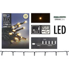 Lichtsnoer 18m 240 LED warm wit USB