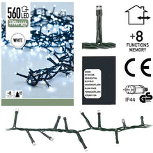 Micro Cluster 560 Led's - 11 Meter - Wit - 8 Functies + Geheugen