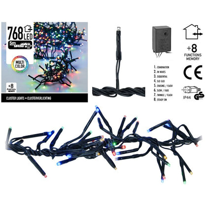 Clusterverlichting 768 Led 5.5M Multicolor