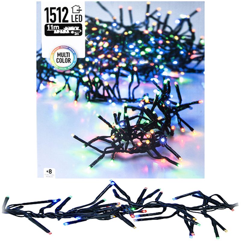 Clusterverlichting 1512 Led - 11M - Multicolor
