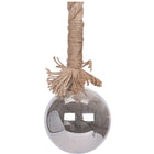 Glazen bal 10 cm met 15 LED's en timer