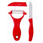 Keramisch schilmes rood (set van 2)