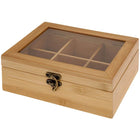 Theekist bamboe 72 zakjes 21x16x7.5 cm