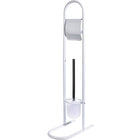 Toiletborstel met houder 78 cm wit metaal