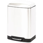 Pedaalemmer 6 liter metaal wit