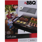 BBQ Stainless Steel Grill Plates - 2 Pieces