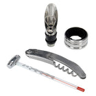 Wijnaccessoires set 5 delig blikken box