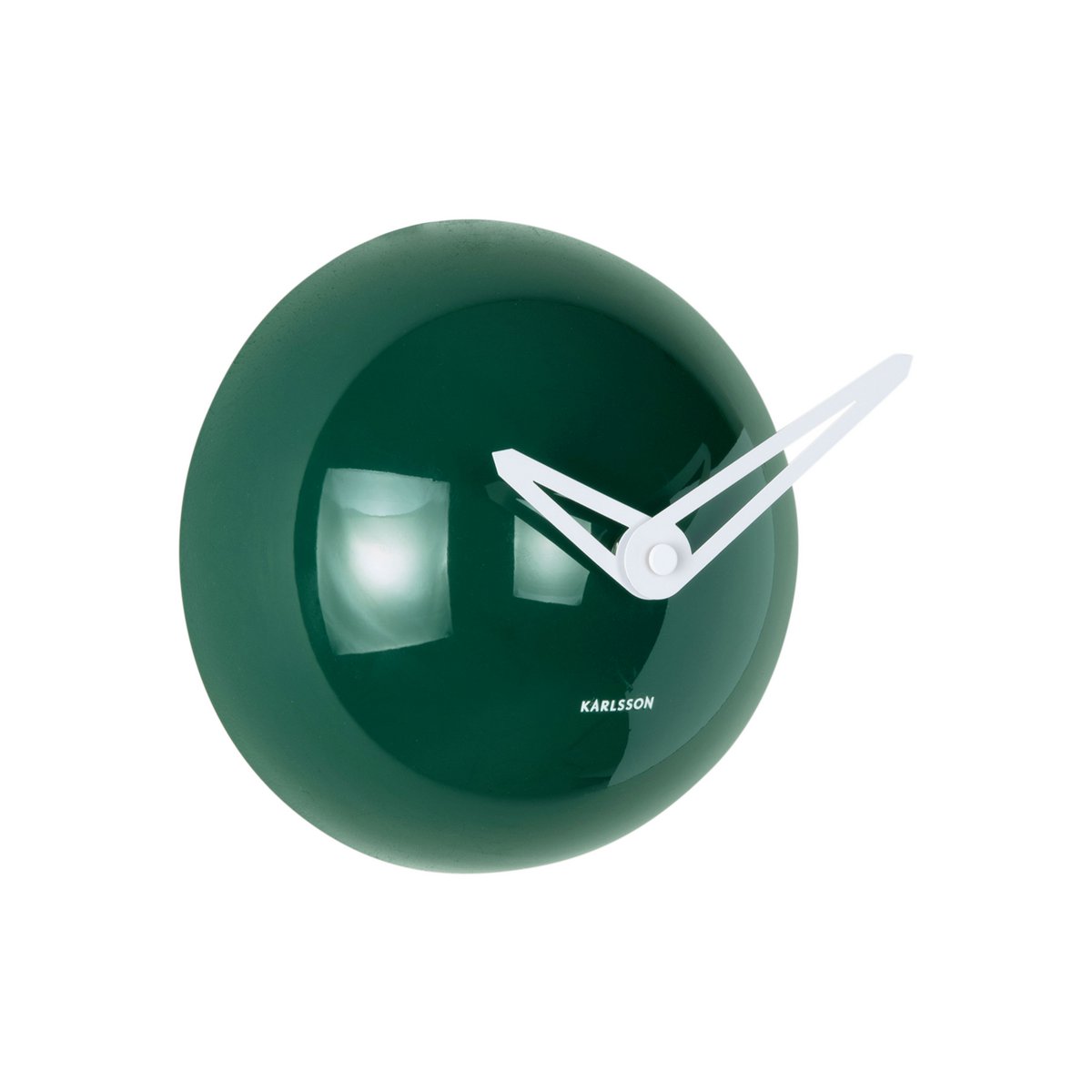 Wandklok 15 cm groen ijzer