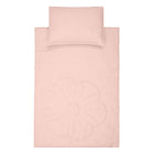 Linen bloom children's duvet cover set "Light Pink"