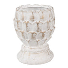Flower Pot Ø 11x13 cm White Stone