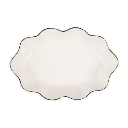 Soap Dish 15x10x3 cm White Ceramic