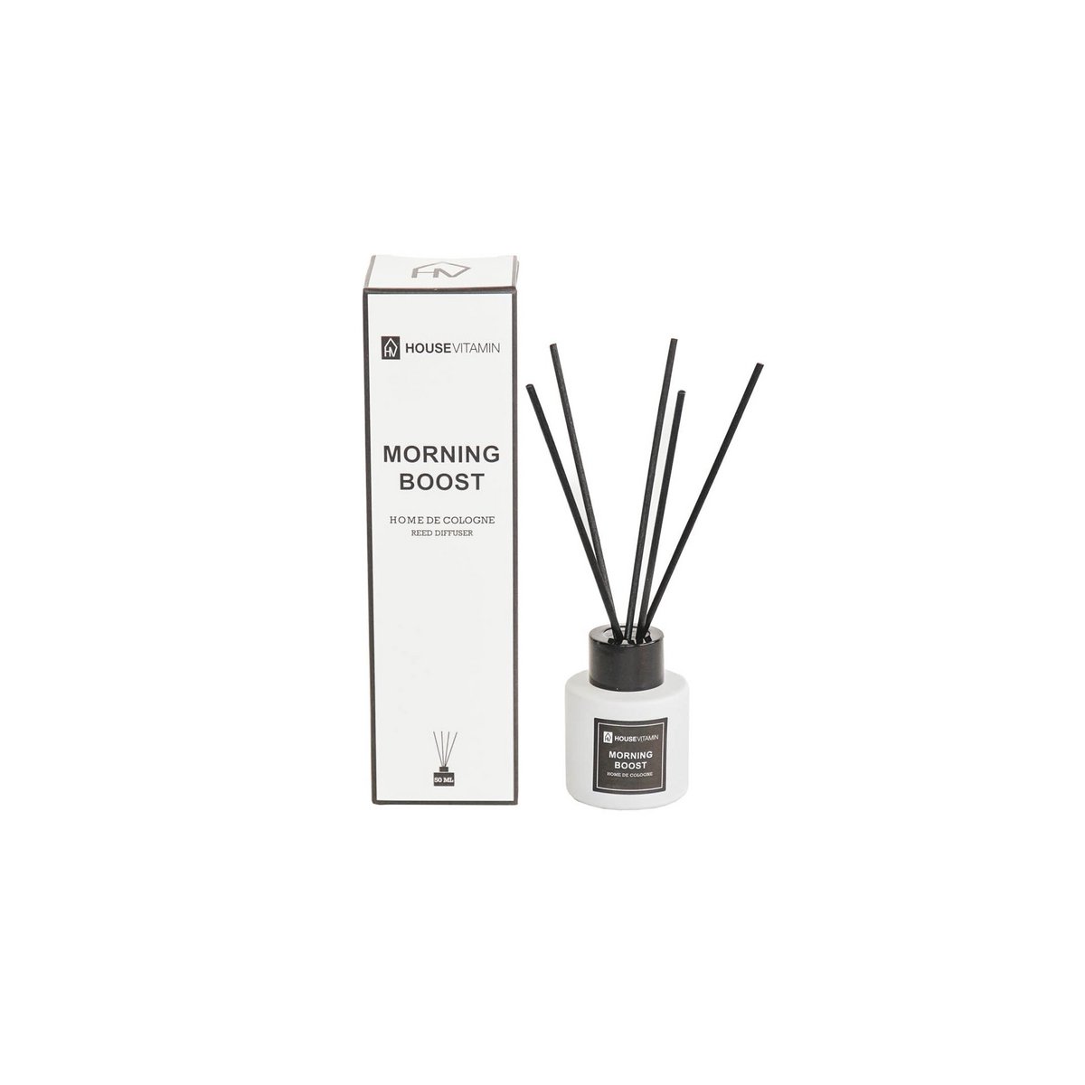 Rietverspreider 50 ml frisse wasgeur glas 6x20 cm
