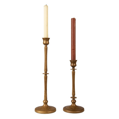 Candlestick 24 cm Gold-colored iron Candle holder