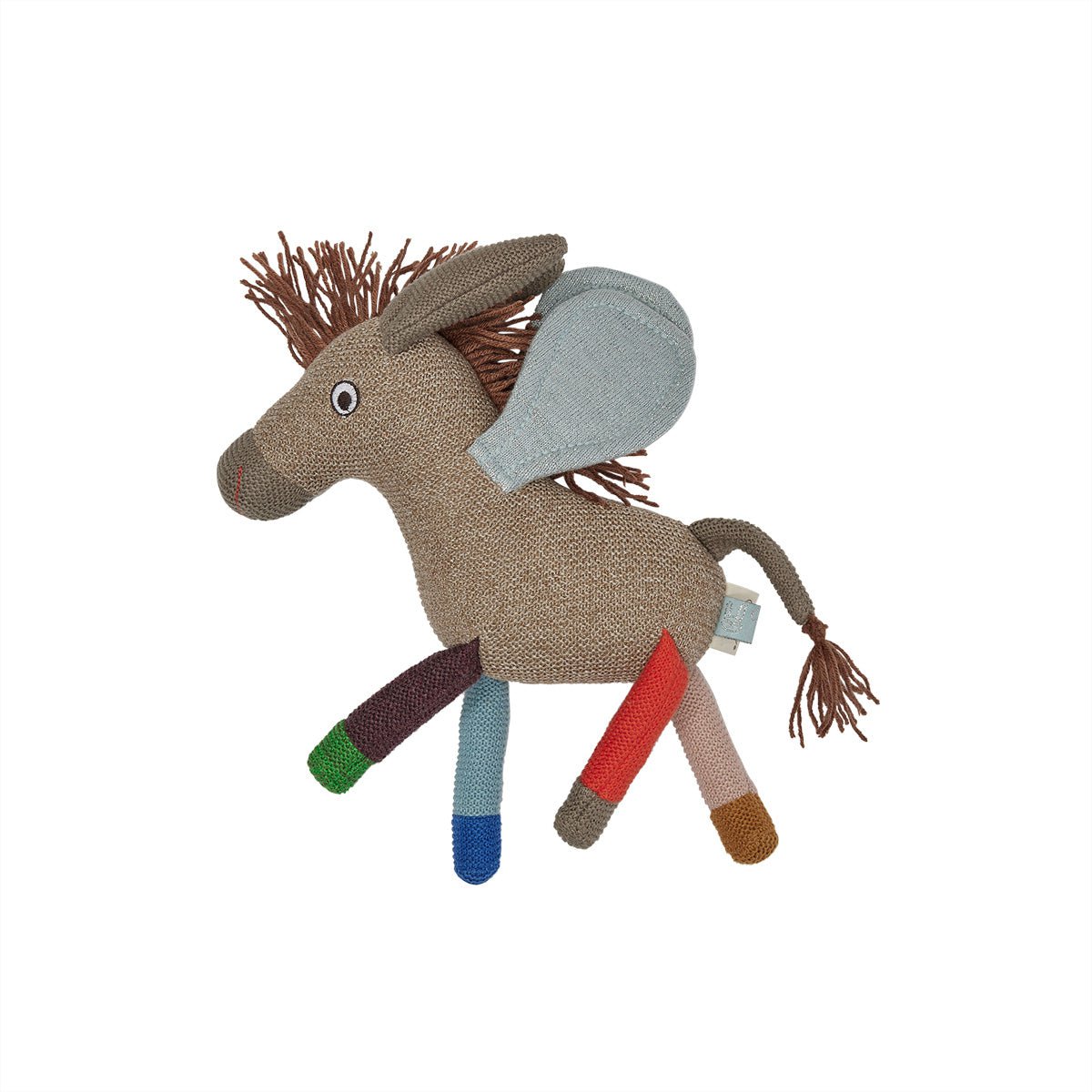 Knuffeldier ezel 110g katoen gerecycled polyester