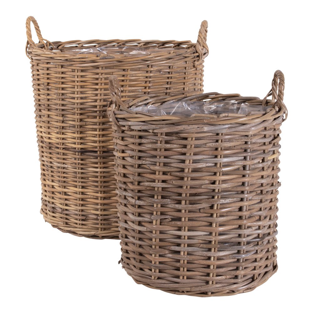 Kubu rotan manden set van 2