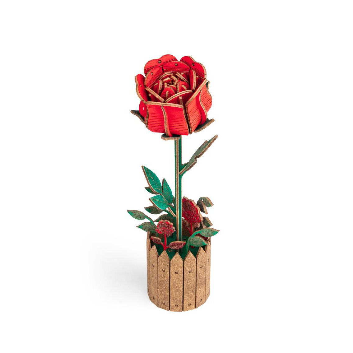 Houten bloem modelbouw roos 80 stukjes