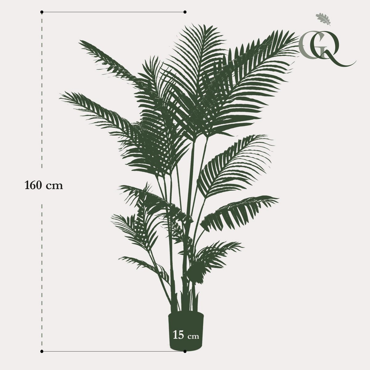 Kunstplant Howea Forsteriana 160 cm paradijspalm