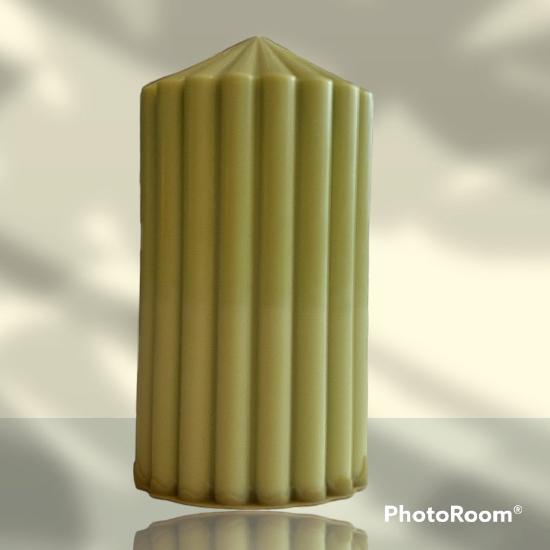 Geribbelde stompkaars