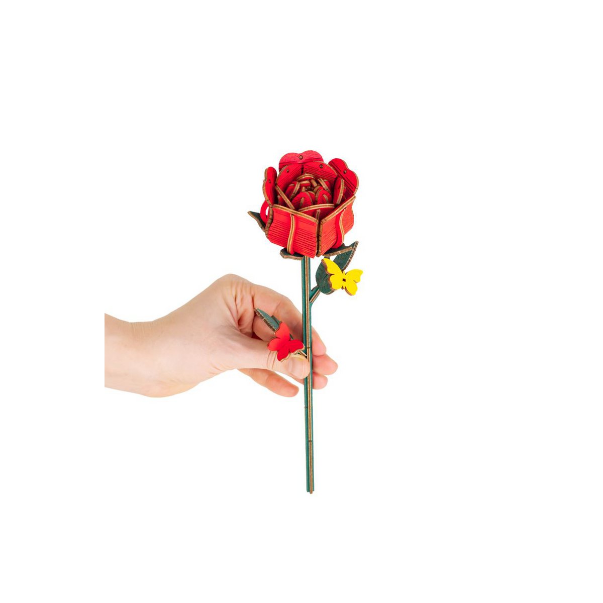 Houten bloem modelbouw roos 80 stukjes