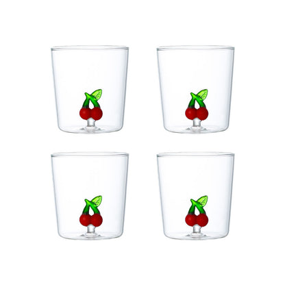 Waterglazen 300ml set van 4 transparant