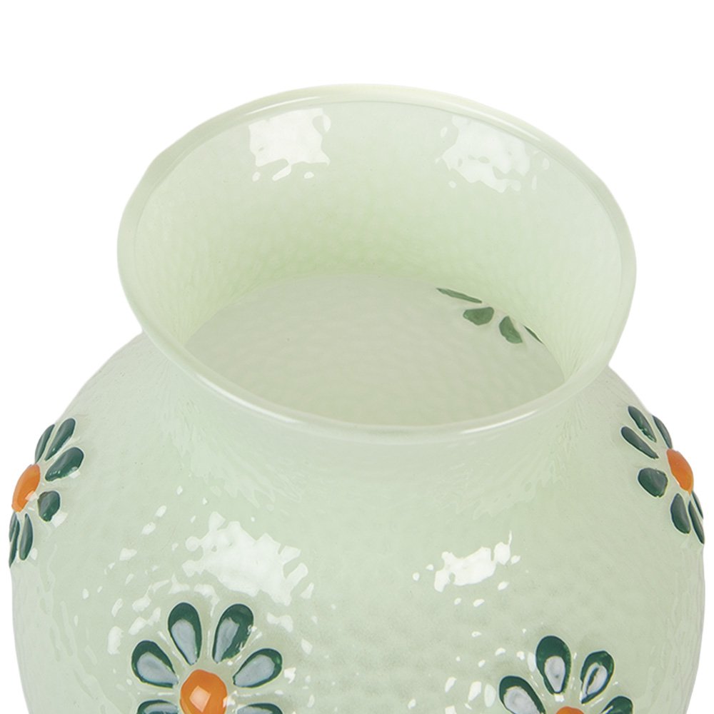 Vaas Ø 13x16 cm Groen Glas
