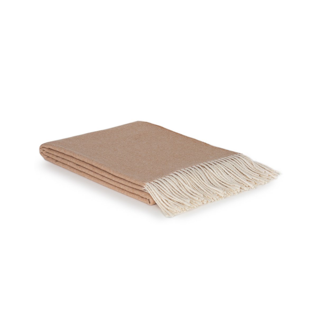 Merino Kasjmier Deken Tibet Beige Luxe Zacht Comfort