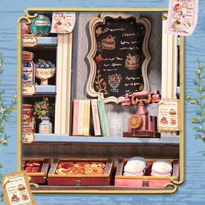 3D DIY huisje 16x15x21 cm hout