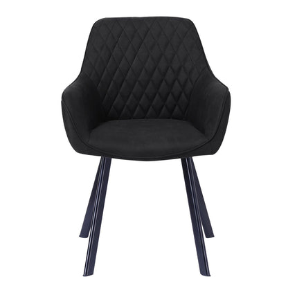 Fauteuils set 2 antraciet microvezel