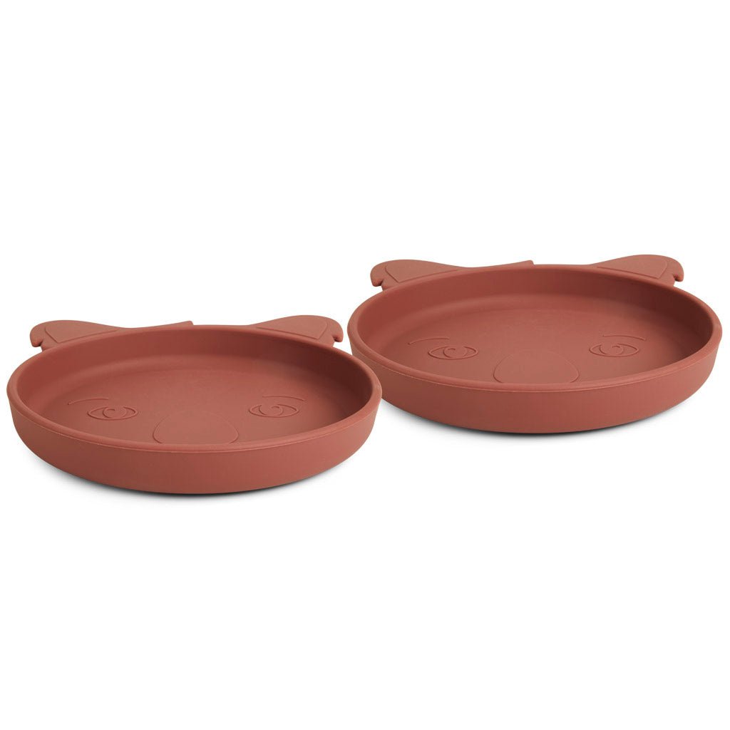 Siliconen bord 2-pack Koala 17x4 cm mahonie